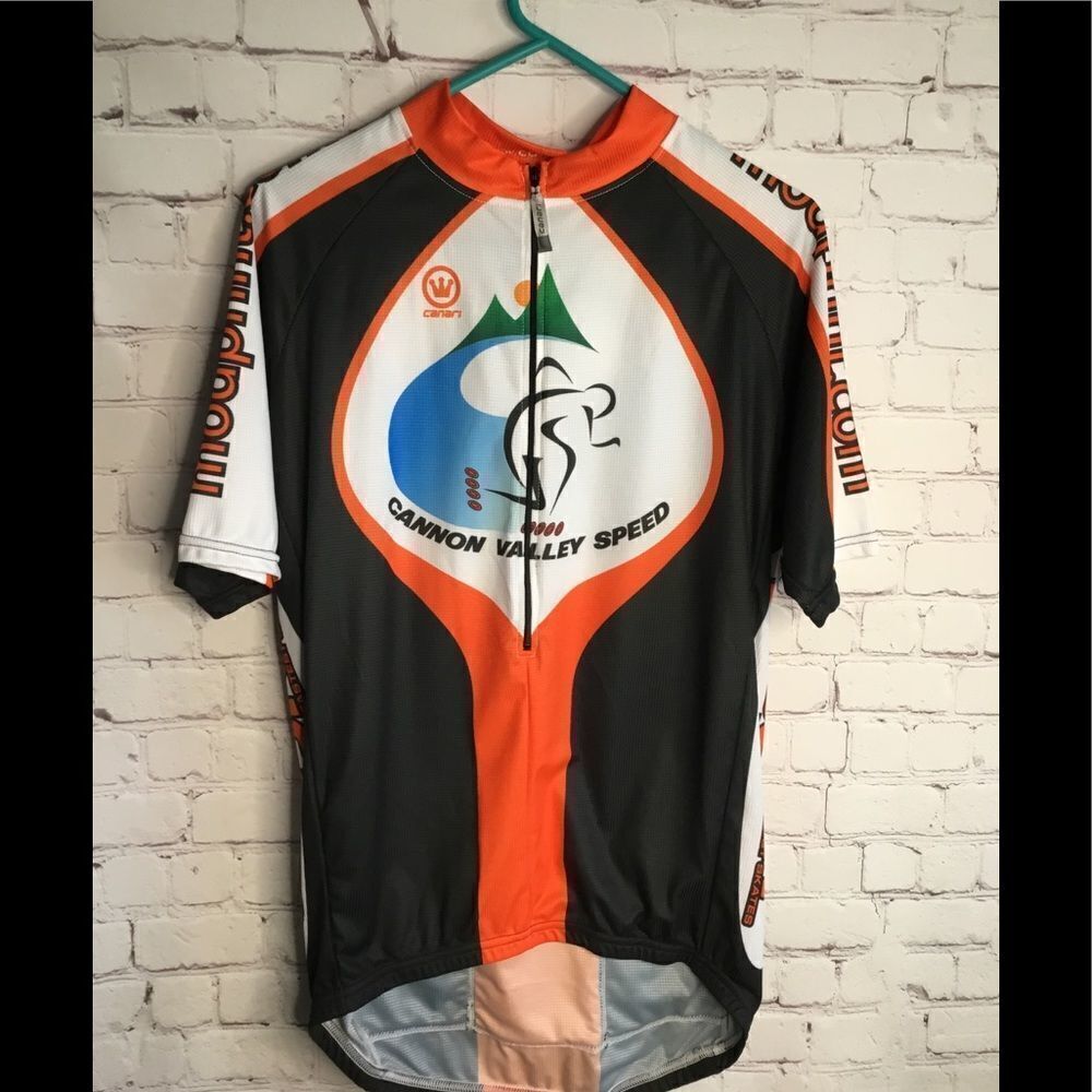 Canari Men’s Cycling Jersey Bike Wear Race Fit Half‎ Zip Size XL.